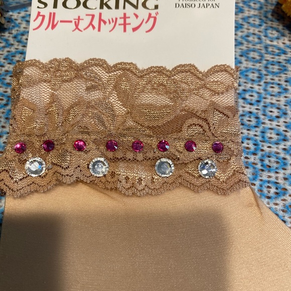 Lace Short stocking -authentic Swarovski crystals - Picture 2 of 5